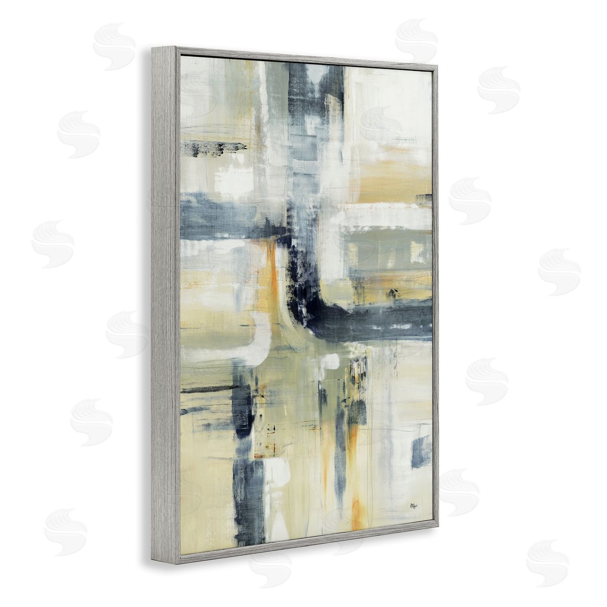 Lisa Ridgers Expressive Subtle Neutrals Canvas Wall Art Print