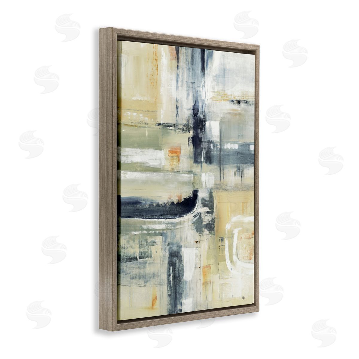 Lisa Ridgers Neutral Obscure Expression Canvas Wall Art Print
