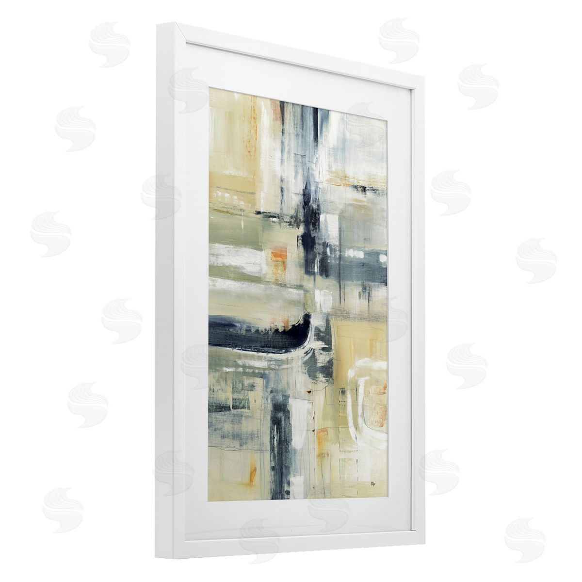 Lisa Ridgers Neutral Obscure Expression Canvas Wall Art Print