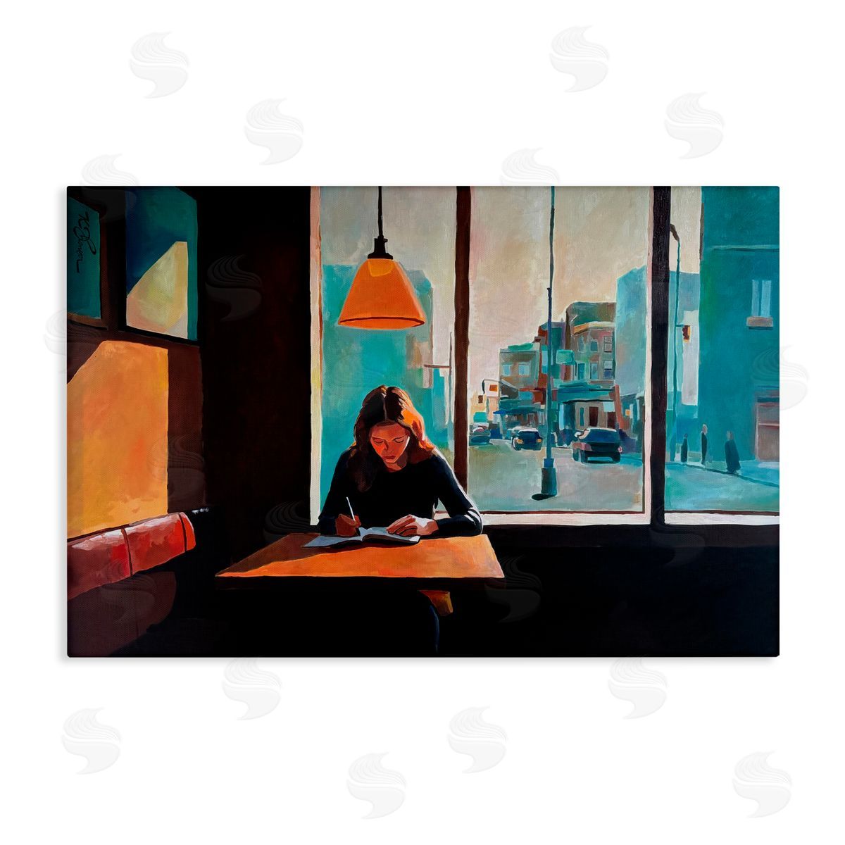 Keith Thomson Writing Is Fun Window View Canvas Wall Art Print