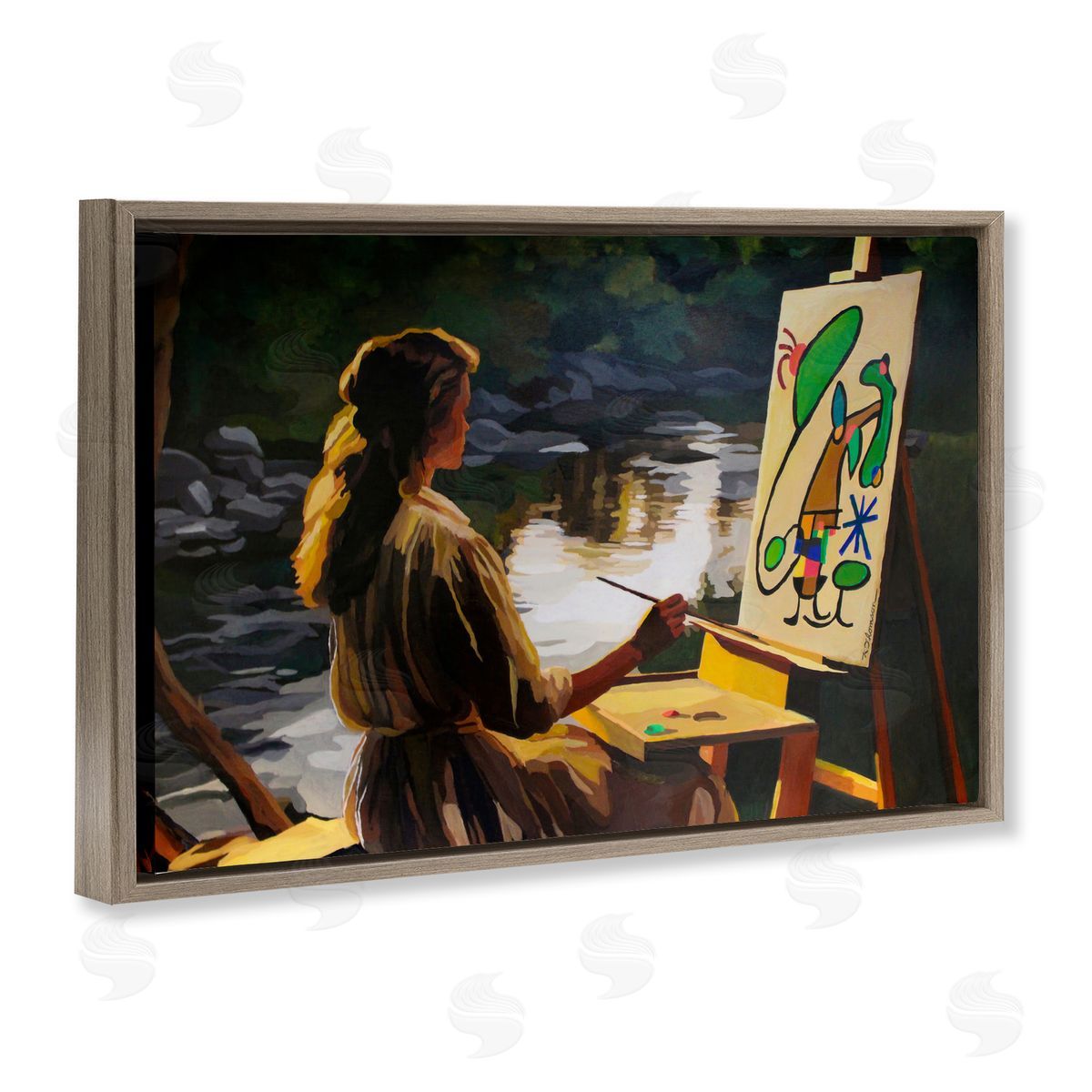 Keith Thomson Abstract Landscape Painter's Easel Canvas Wall Art Print