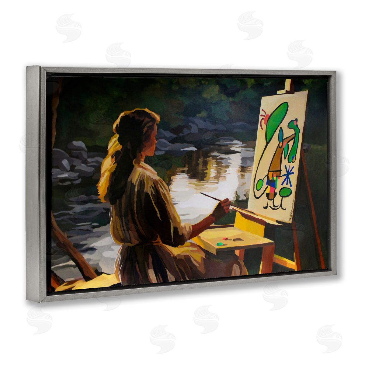 Keith Thomson Abstract Landscape Painter's Easel Canvas Wall Art Print