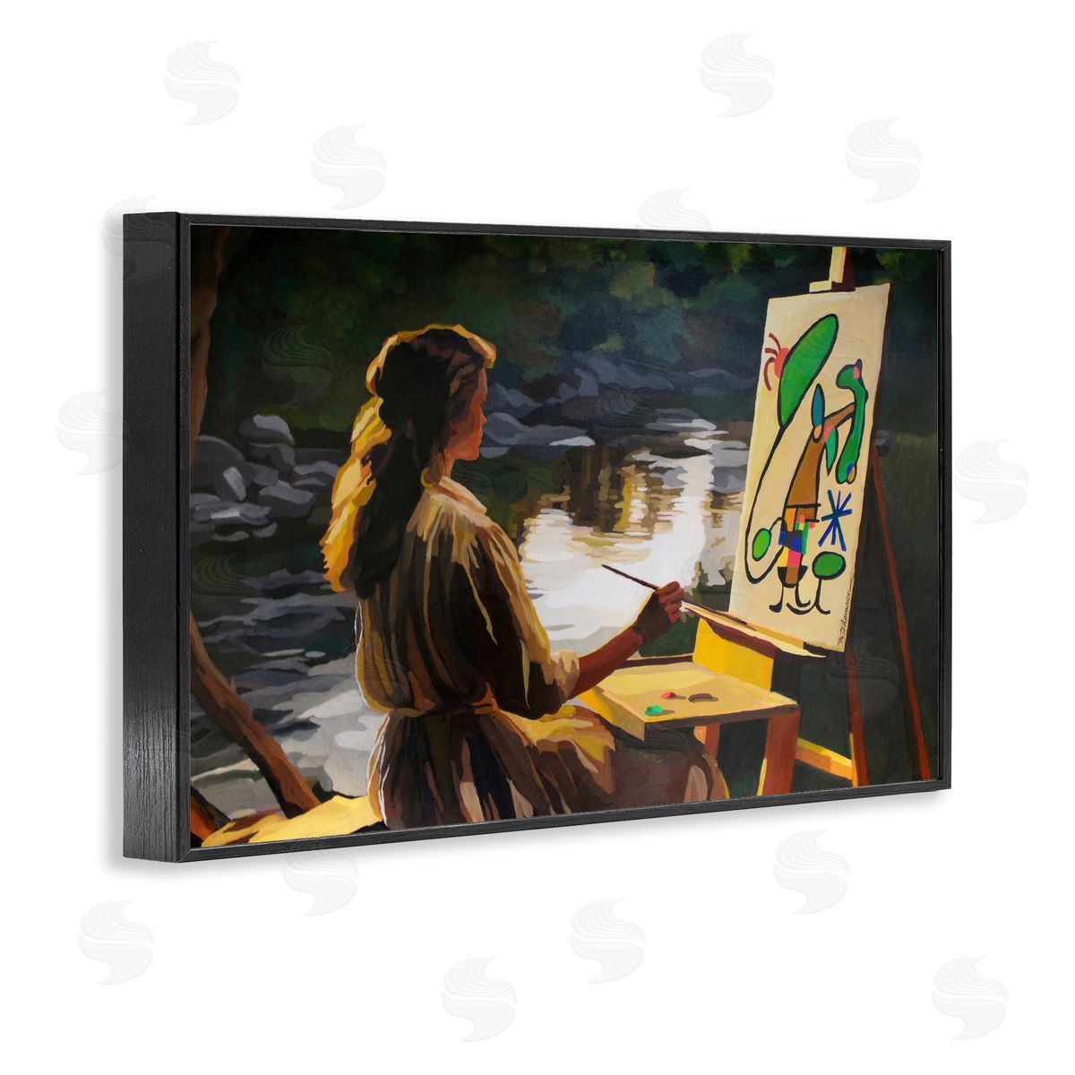 Keith Thomson Abstract Landscape Painter's Easel Canvas Wall Art Print