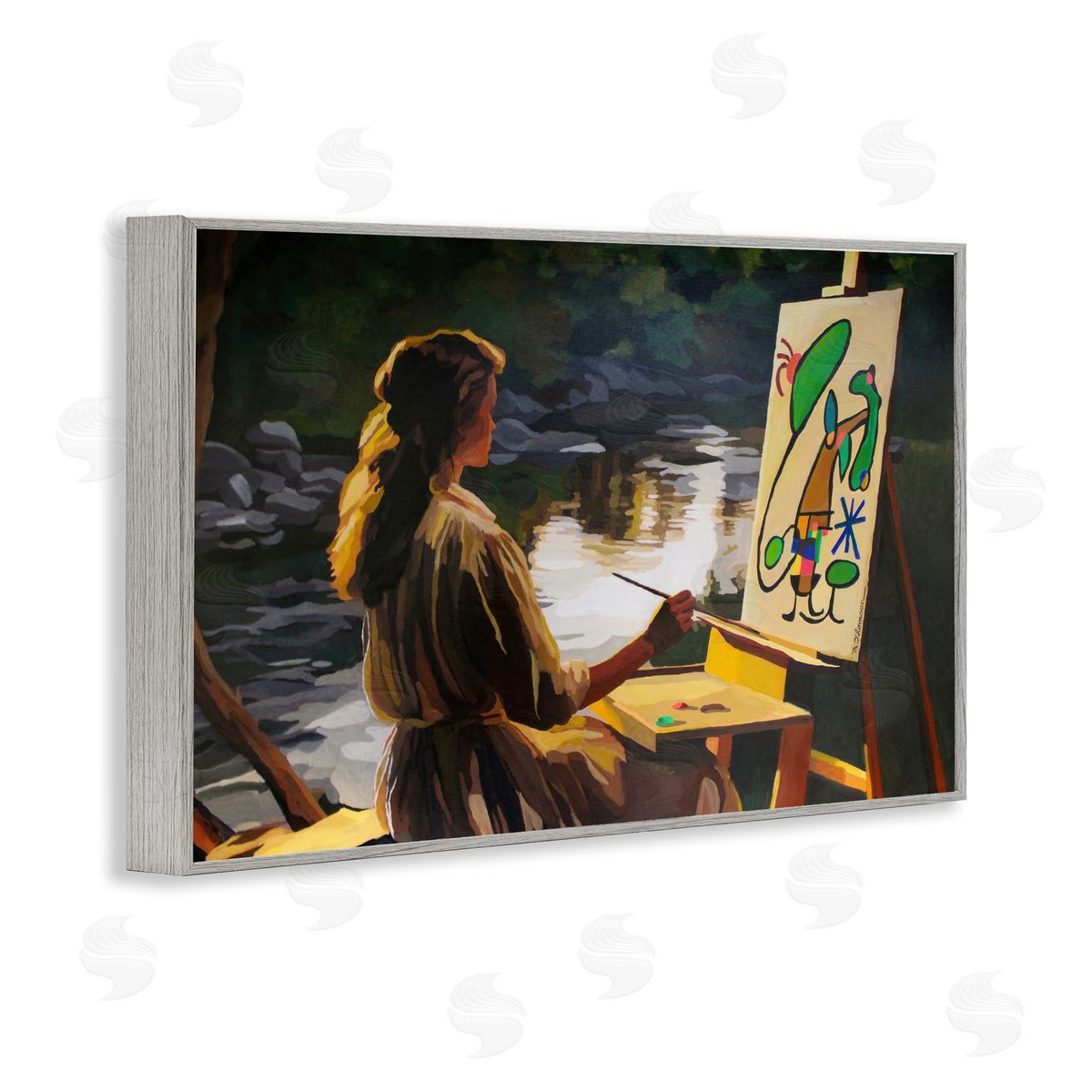 Keith Thomson Abstract Landscape Painter's Easel Canvas Wall Art Print