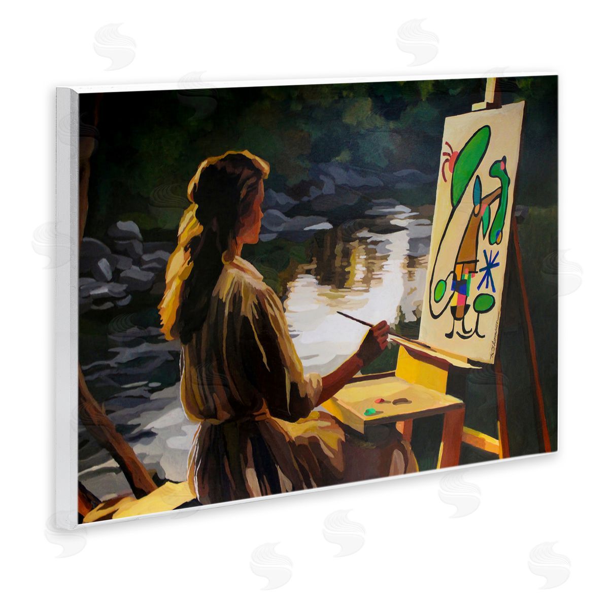 Keith Thomson Abstract Landscape Painter's Easel Canvas Wall Art Print