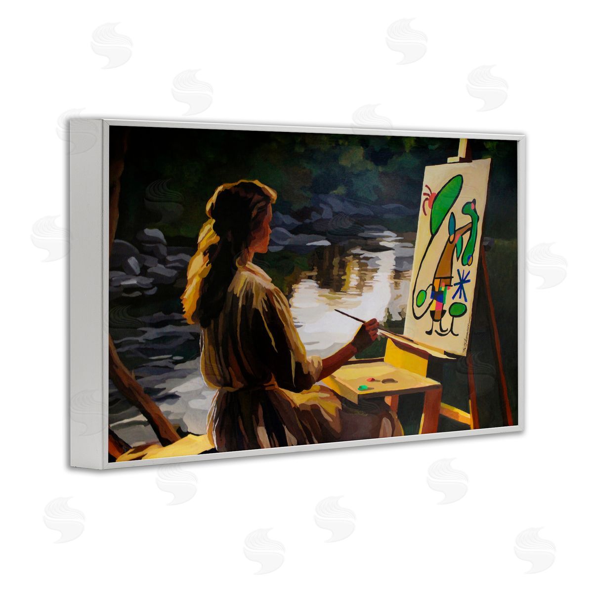 Keith Thomson Abstract Landscape Painter's Easel Canvas Wall Art Print