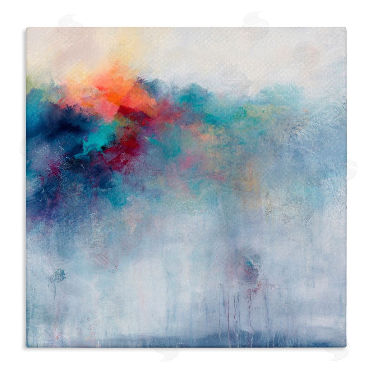 Karen Hale Colorful Cascade Abstract Canvas Wall Art Print
