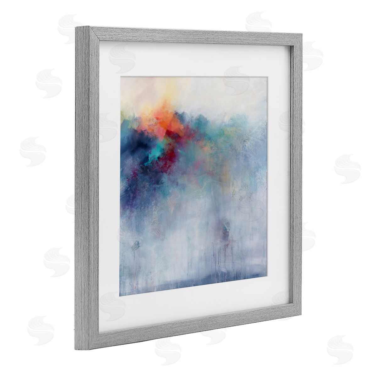 Karen Hale Colorful Cascade Abstract Canvas Wall Art Print