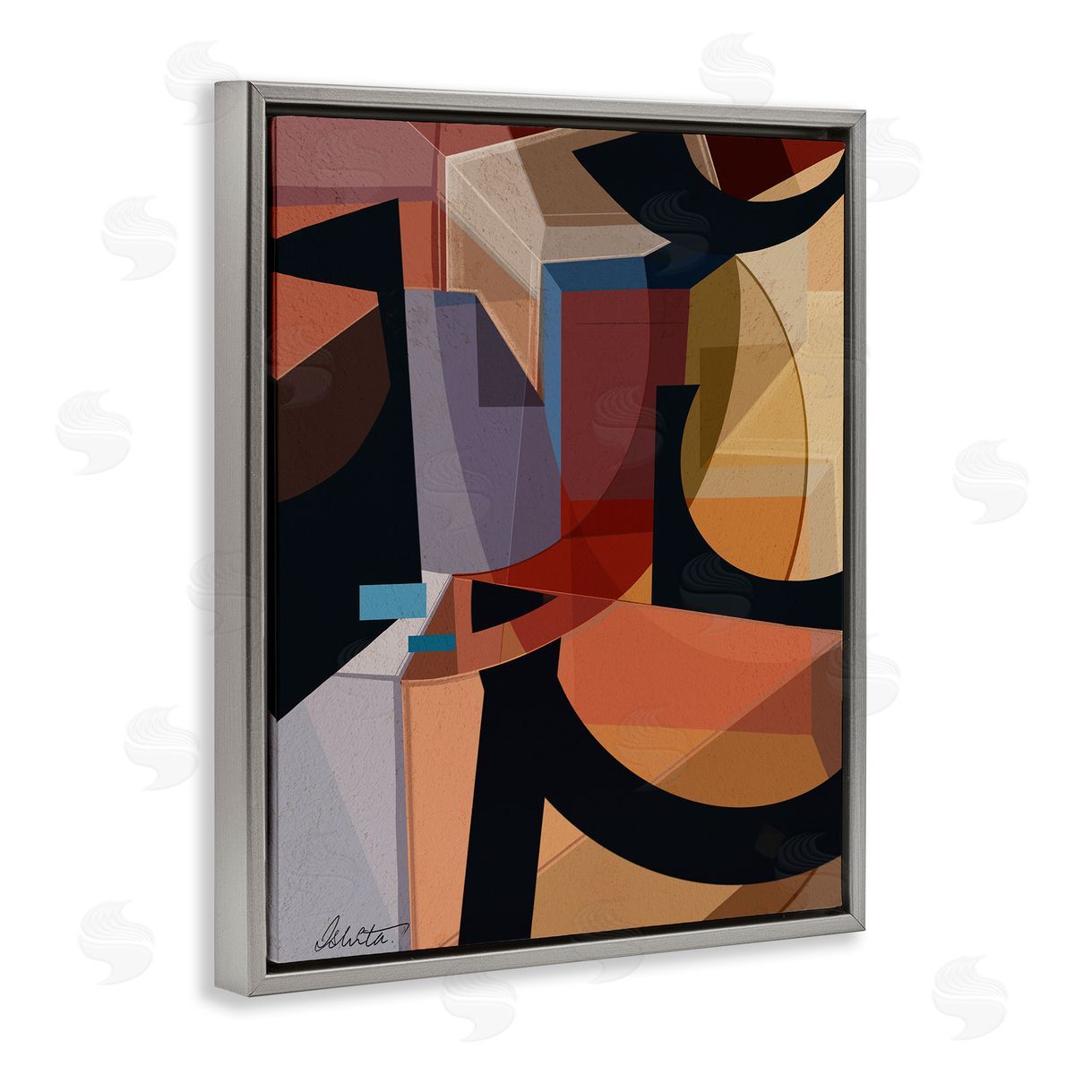 Ishita Banerjee Series of Shapes Canvas Wall Art Print