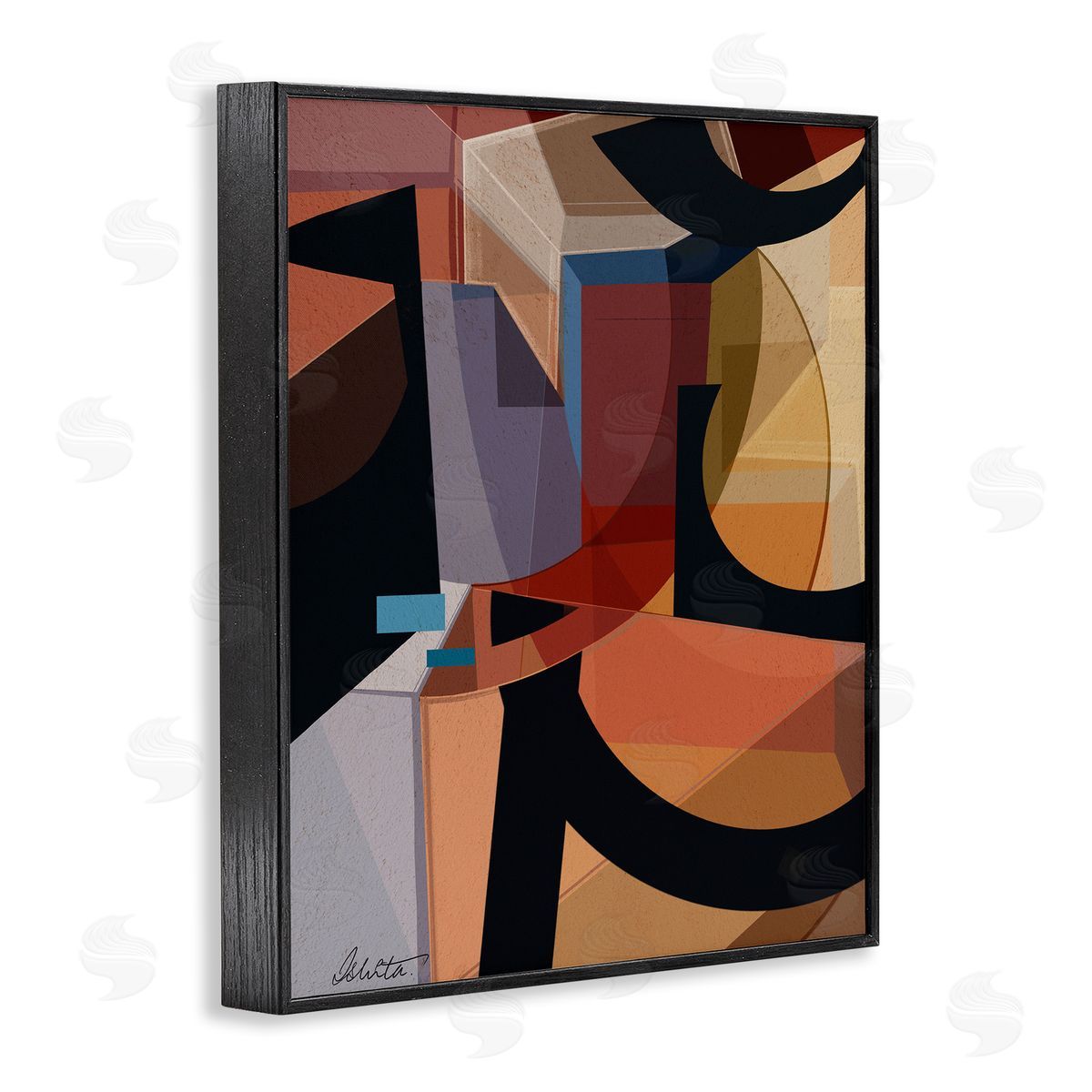 Ishita Banerjee Series of Shapes Canvas Wall Art Print