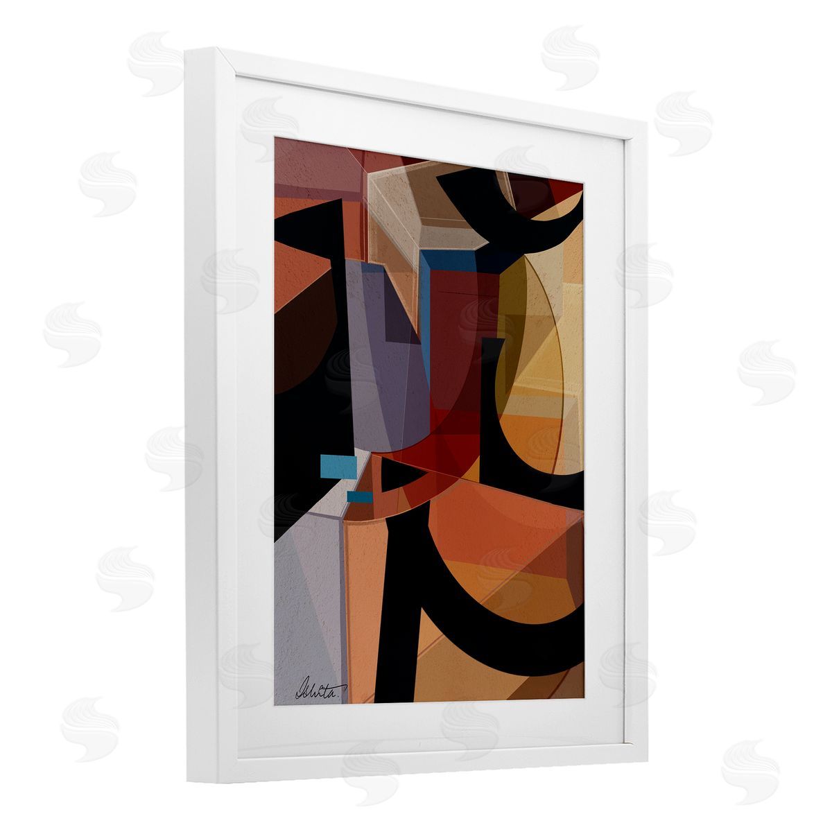 Ishita Banerjee Series of Shapes Canvas Wall Art Print