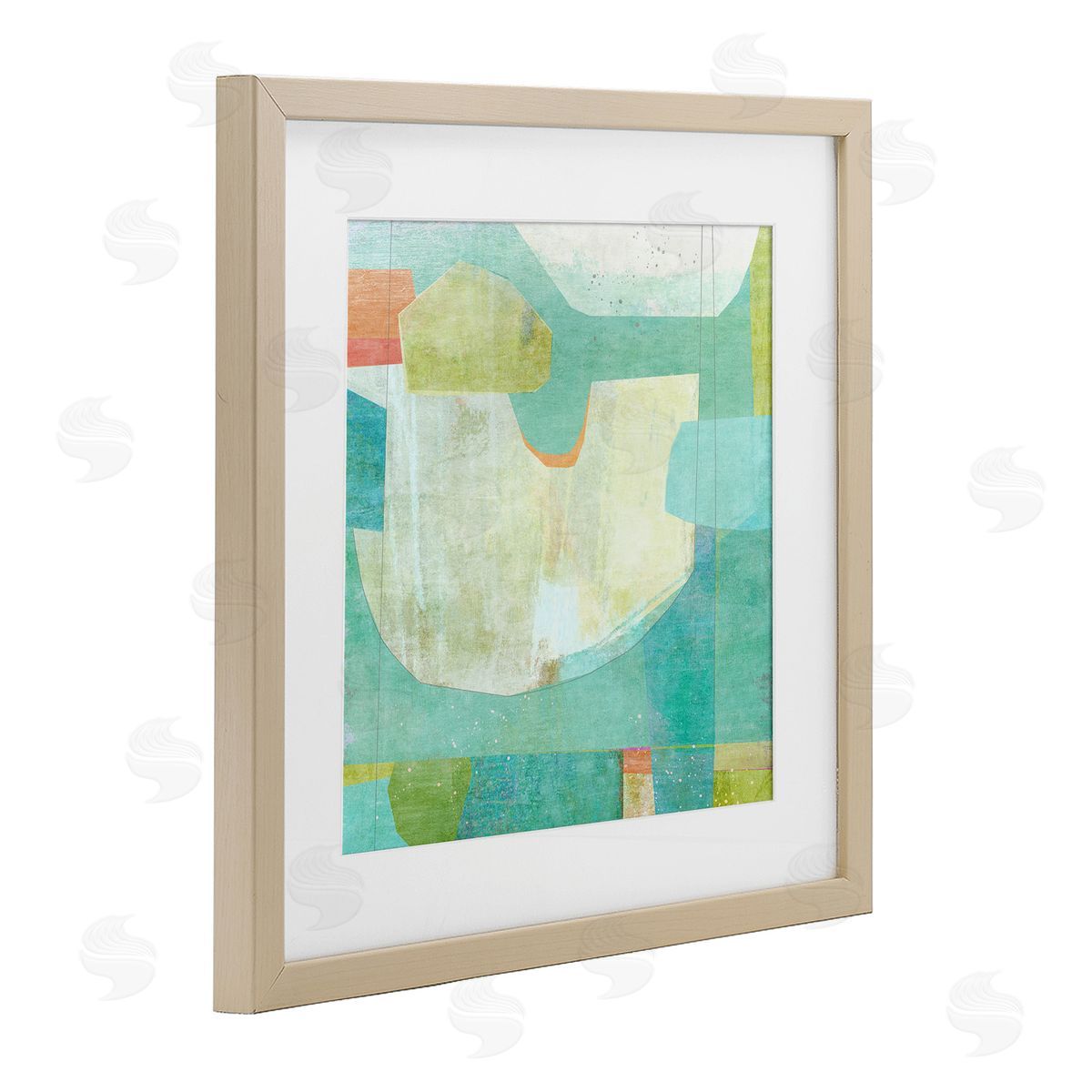 Suzanne Nicoll Aqua Pool Abstraction Canvas Wall Art Print