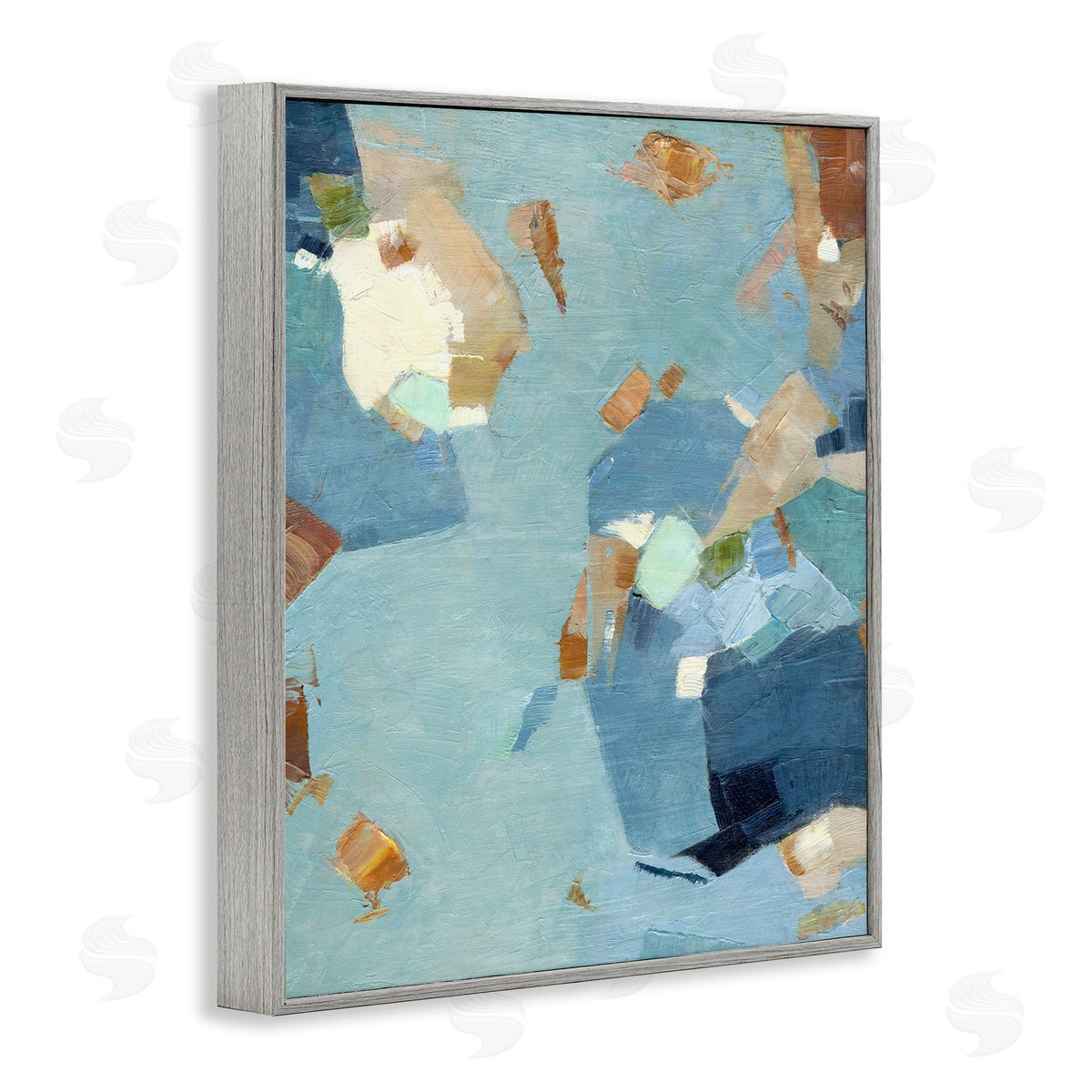 Suzanne Nicoll Blue Moon Organic Abstraction Canvas Wall Art Print
