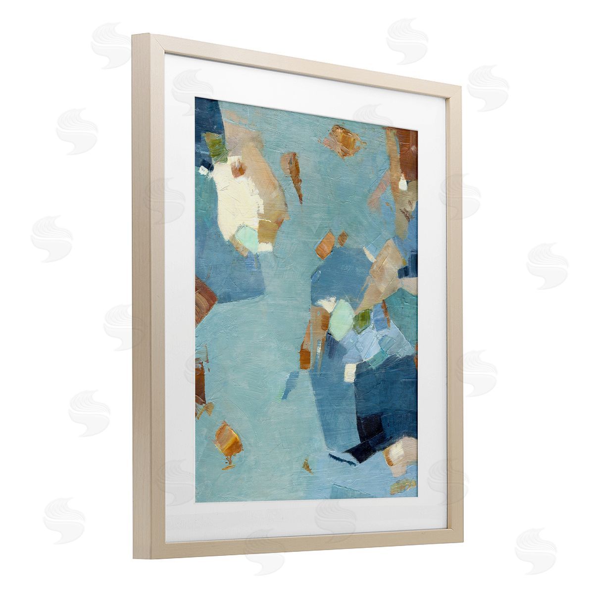 Suzanne Nicoll Blue Moon Organic Abstraction Canvas Wall Art Print
