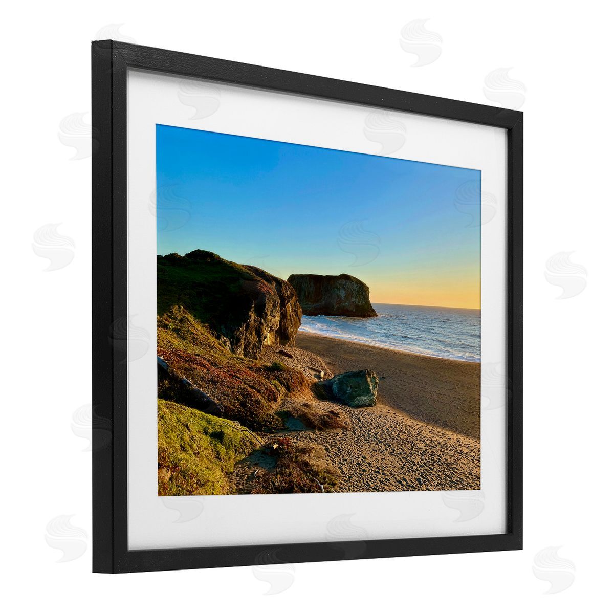 Nicole Dell Goat Rock Beach Sunrise Canvas Wall Art Print