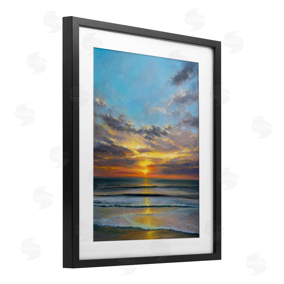Joanne Parent Balanced Serene Sunrise Canvas Wall Art Print