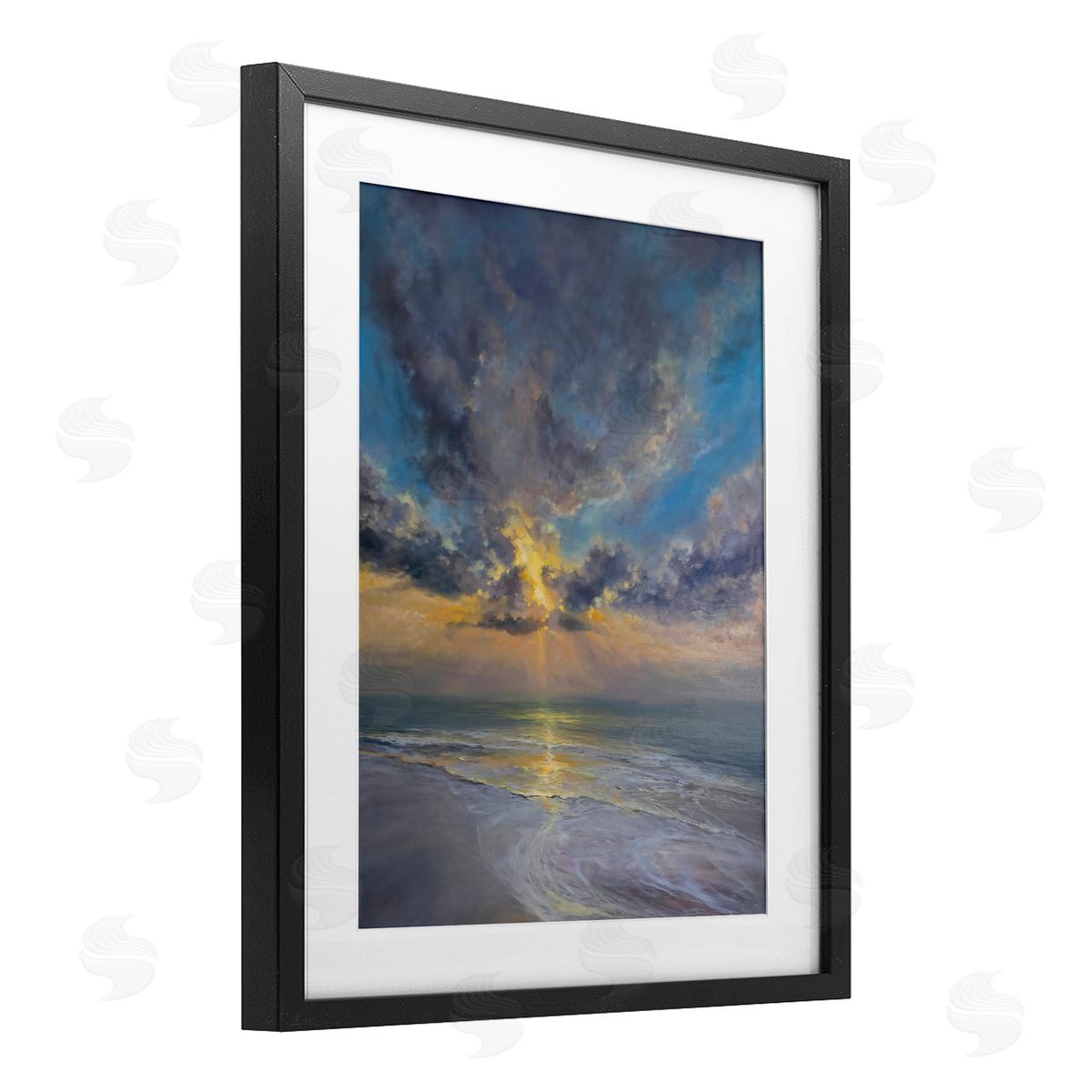 Joanne Parent Serenity Atmospheric Shoreline Canvas Wall Art Print