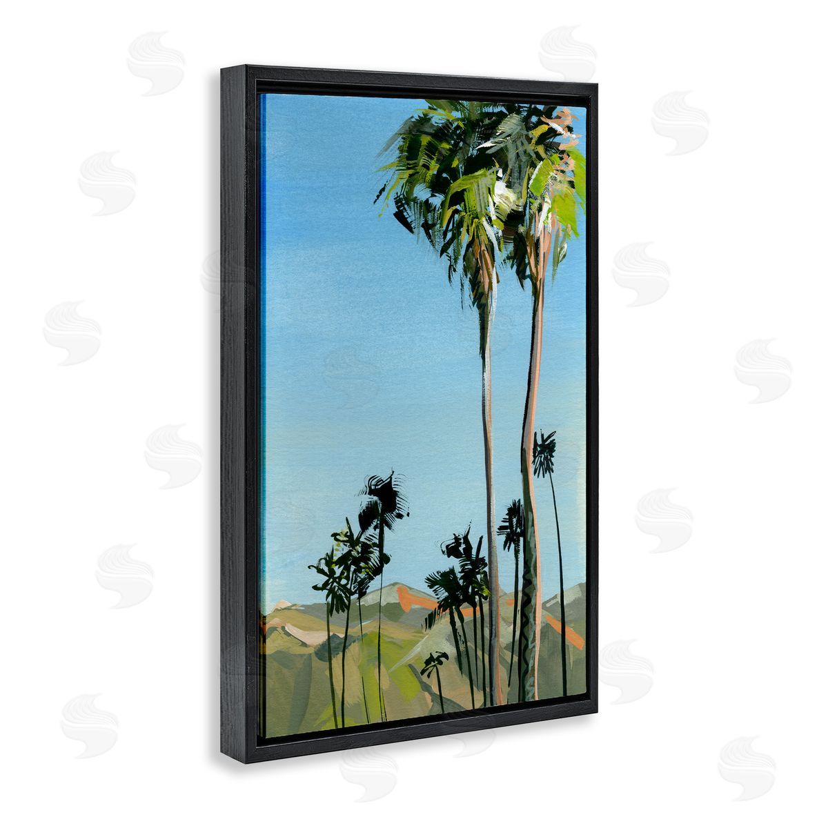 Brook Page Scenic Tall LA Palms Canvas Wall Art Print