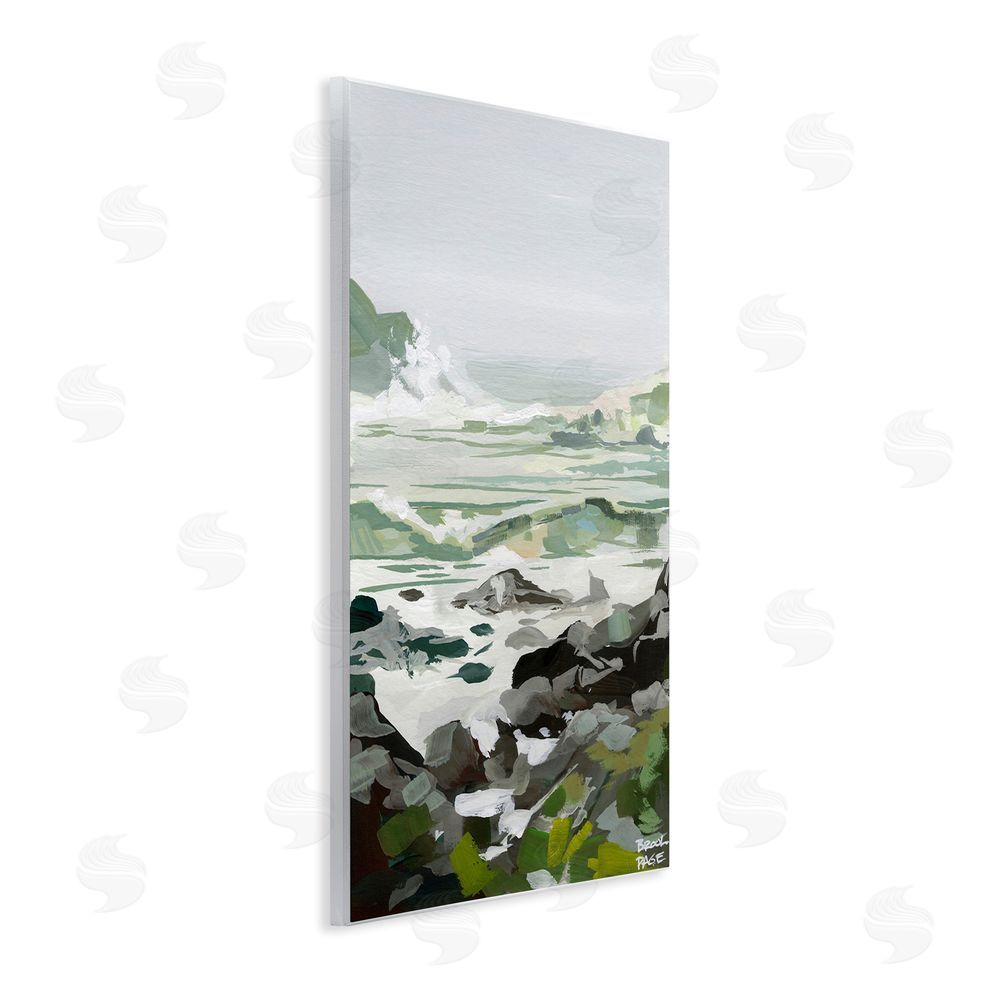 Brook Page Coastal Waves & Rocks Impression Wall Plaque Art Print