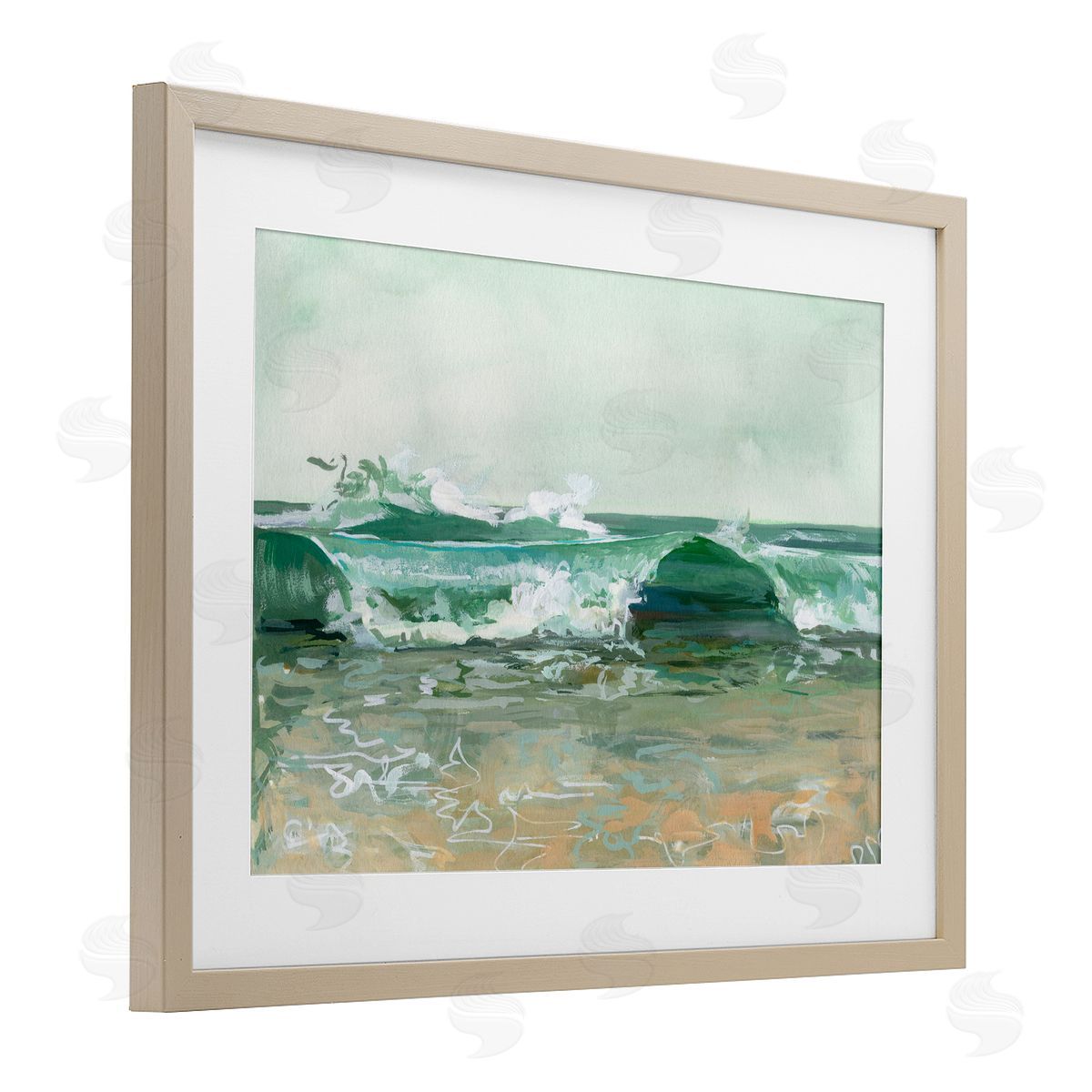 Brook Page Breaking Waves Seascape Canvas Wall Art Print