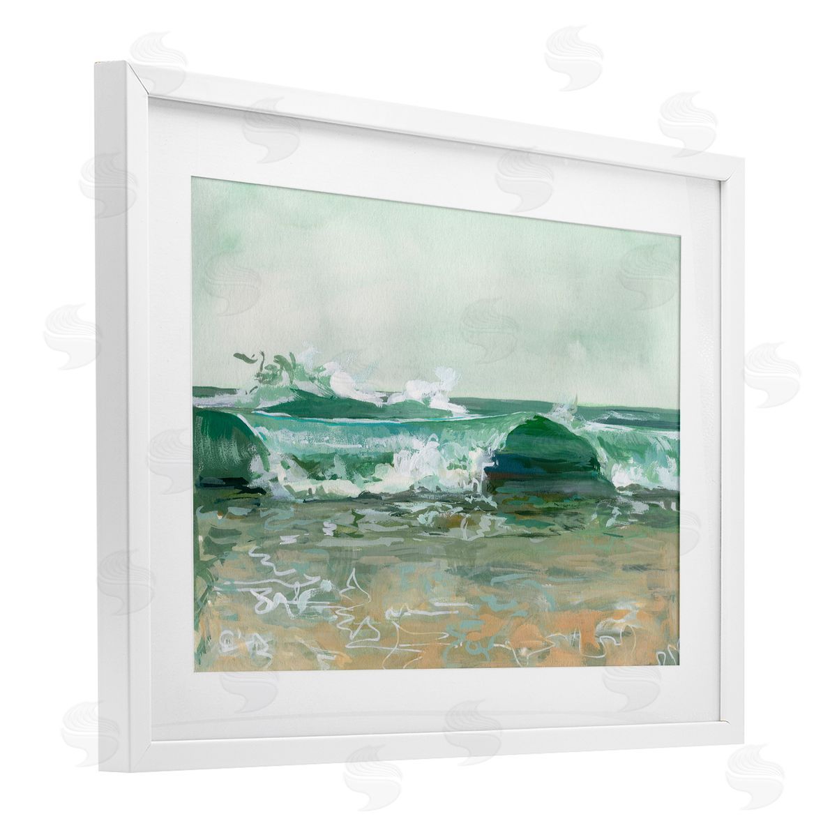 Brook Page Breaking Waves Seascape Canvas Wall Art Print
