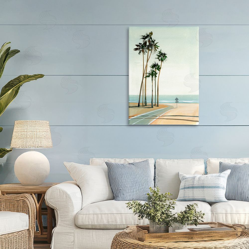 Brook Page Six Palms Seaside Road Canvas Art on Wall