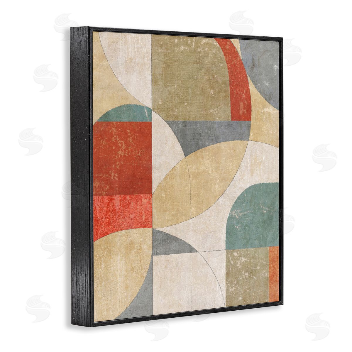 Suzanne Nicoll Retro Arches Collage Canvas Wall Art Print