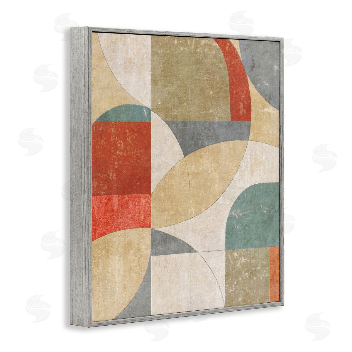 Suzanne Nicoll Retro Arches Collage Canvas Wall Art Print