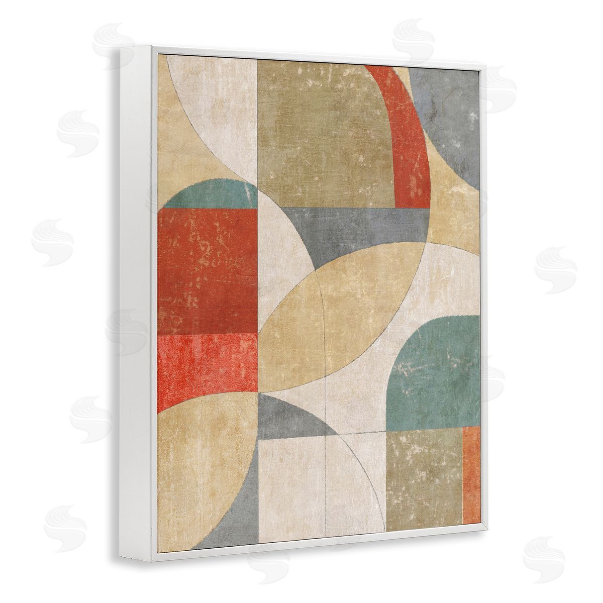 Suzanne Nicoll Retro Arches Collage Canvas Wall Art Print