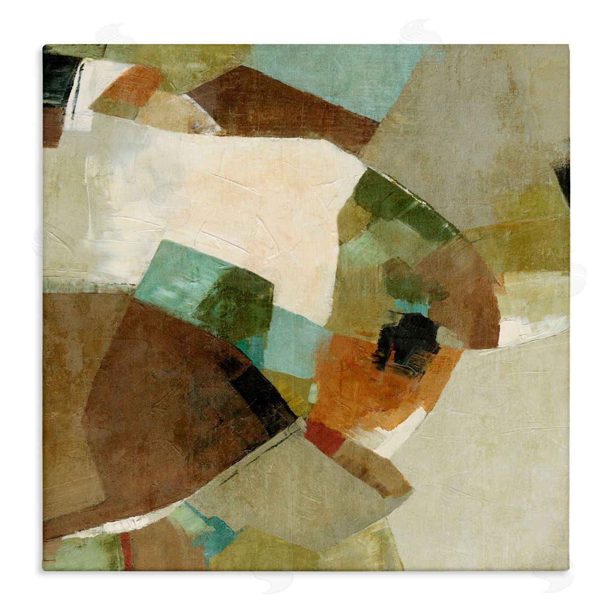 Suzanne Nicoll Cliff Walk Earthy Composition Canvas Wall Art Print