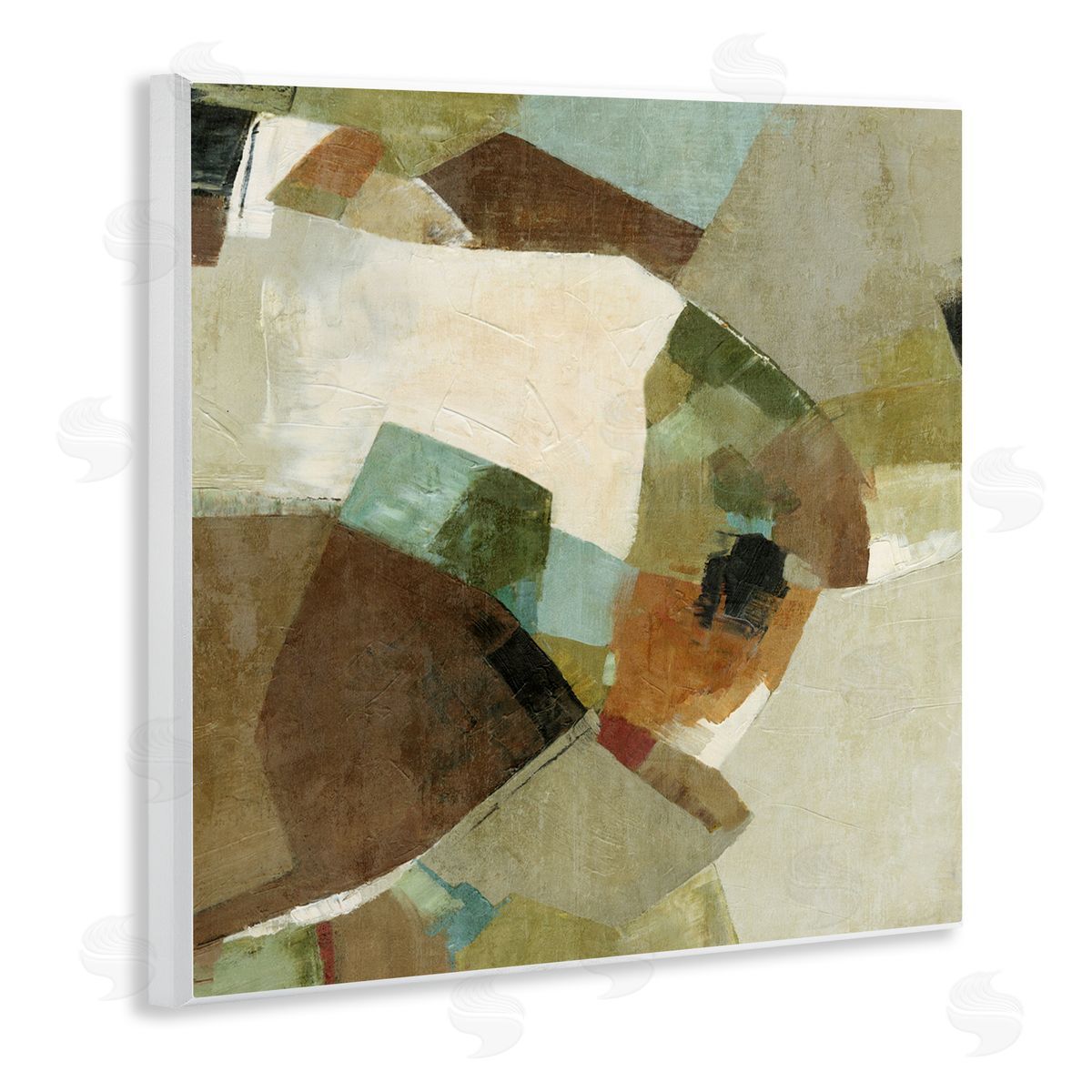 Suzanne Nicoll Cliff Walk Earthy Composition Canvas Wall Art Print