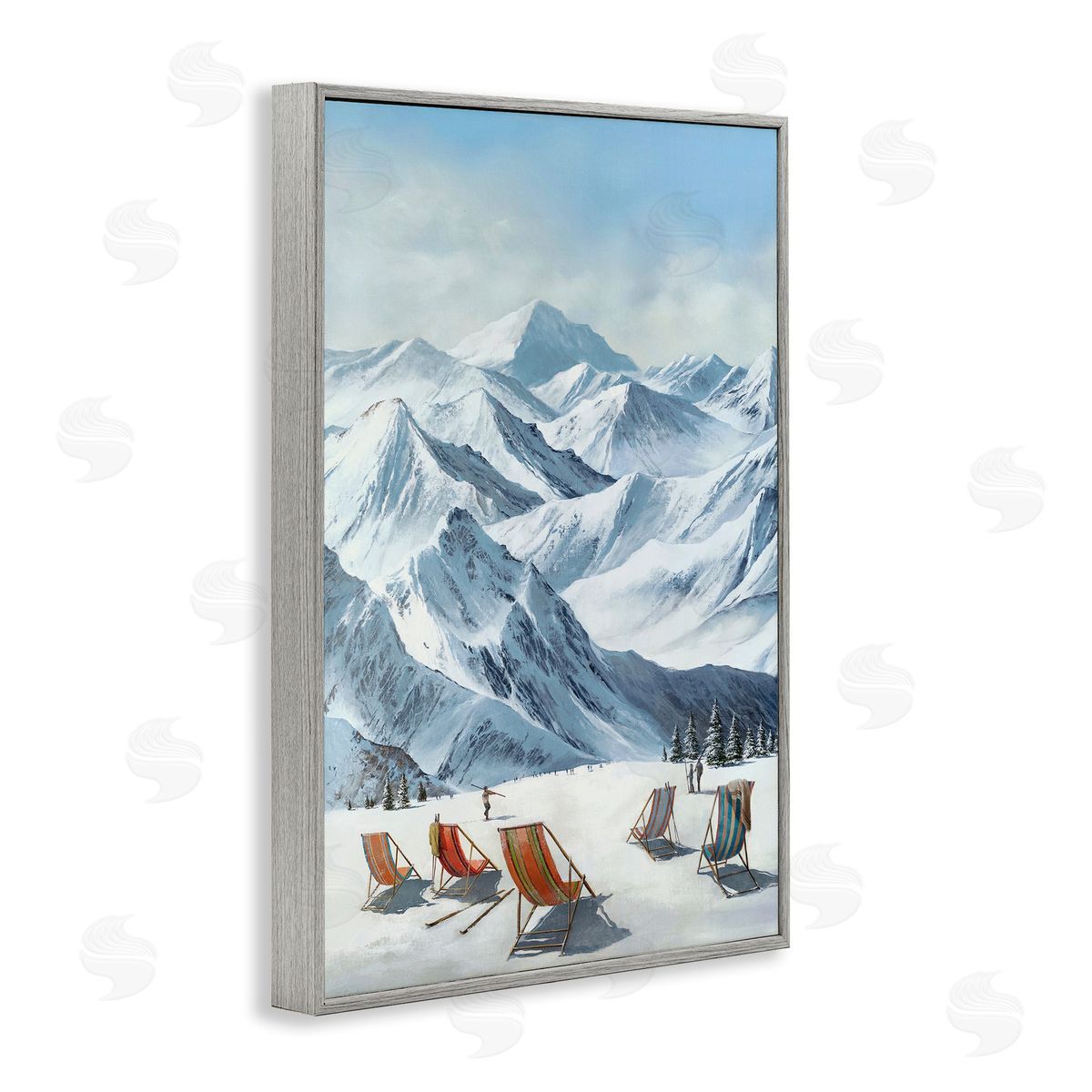 Max Maxx Lounging At The Lifts Canvas Wall Art Print