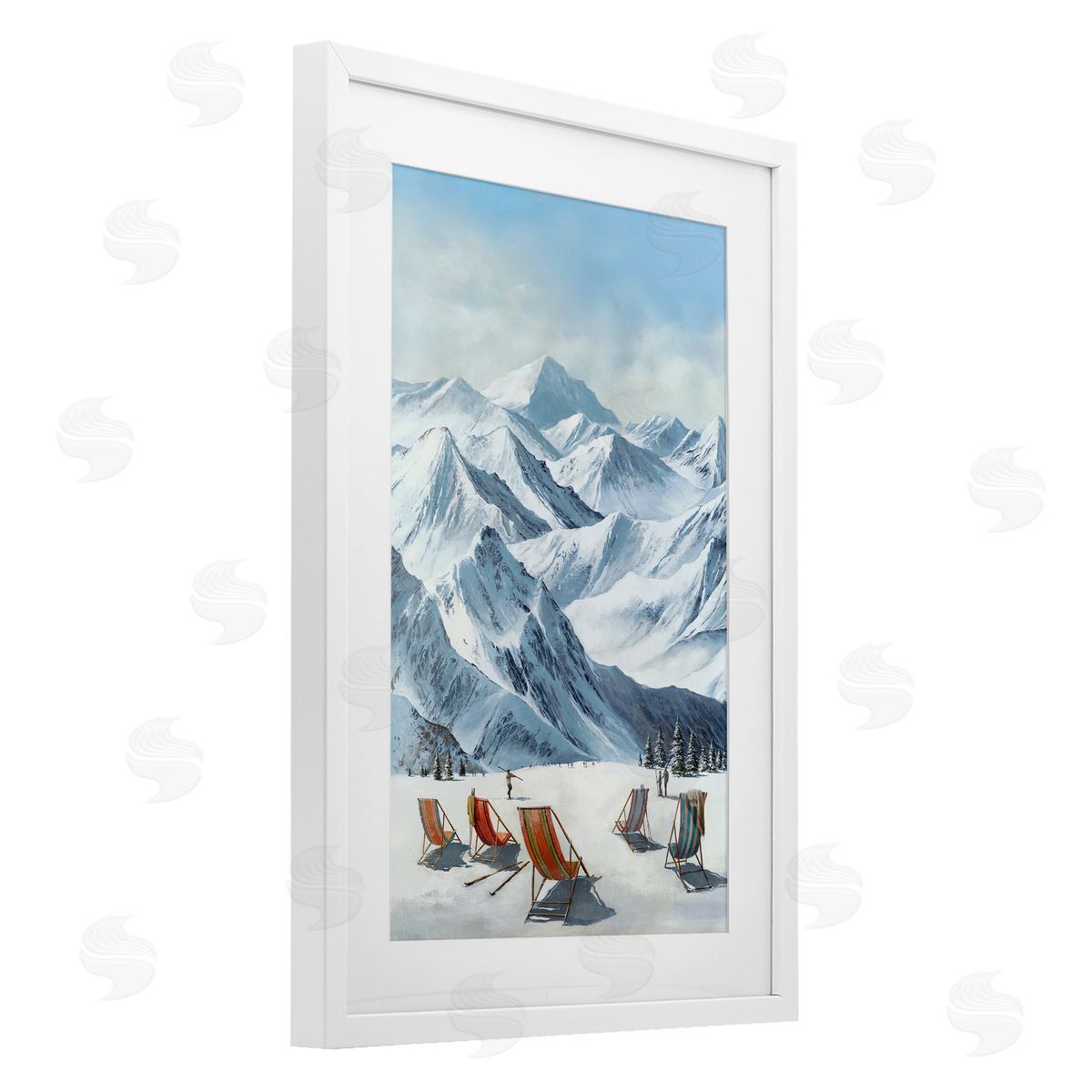 Max Maxx Lounging At The Lifts Canvas Wall Art Print