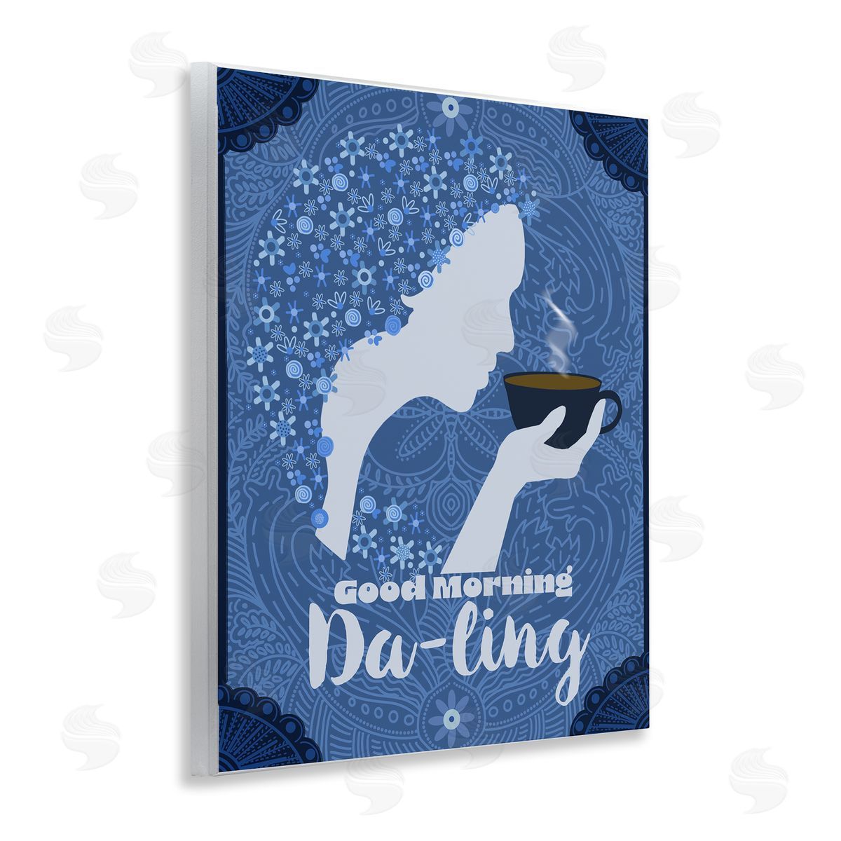Lori Mosley Good Morning Da-ling Coffee Canvas Wall Art Print