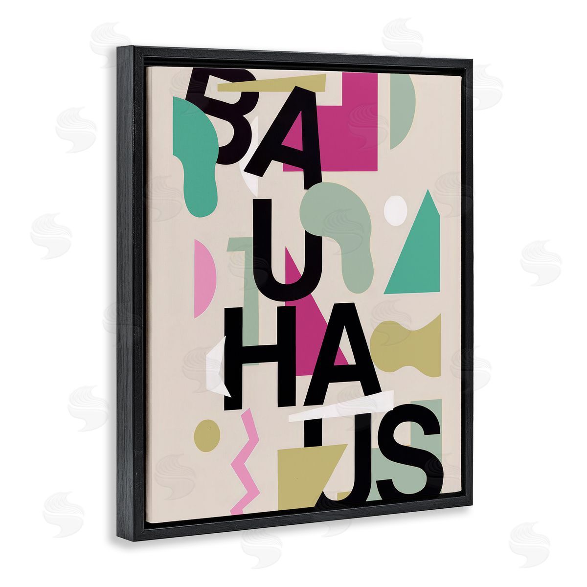 Annabelle Hall Midcentury Modern Bauhaus Shapes Canvas Wall Art Print