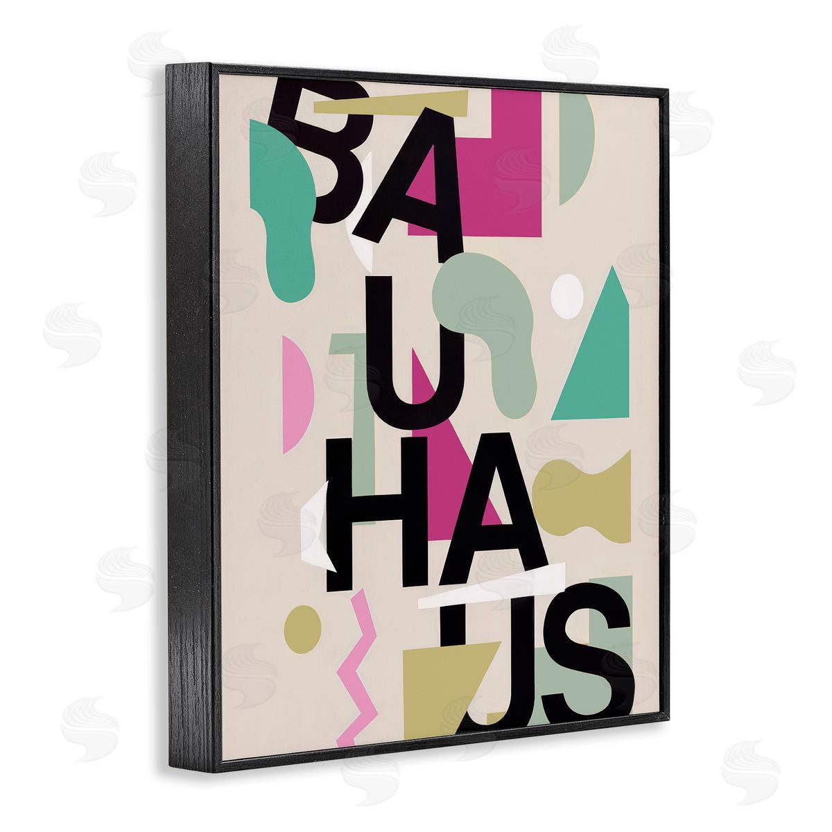 Annabelle Hall Midcentury Modern Bauhaus Shapes Canvas Wall Art Print