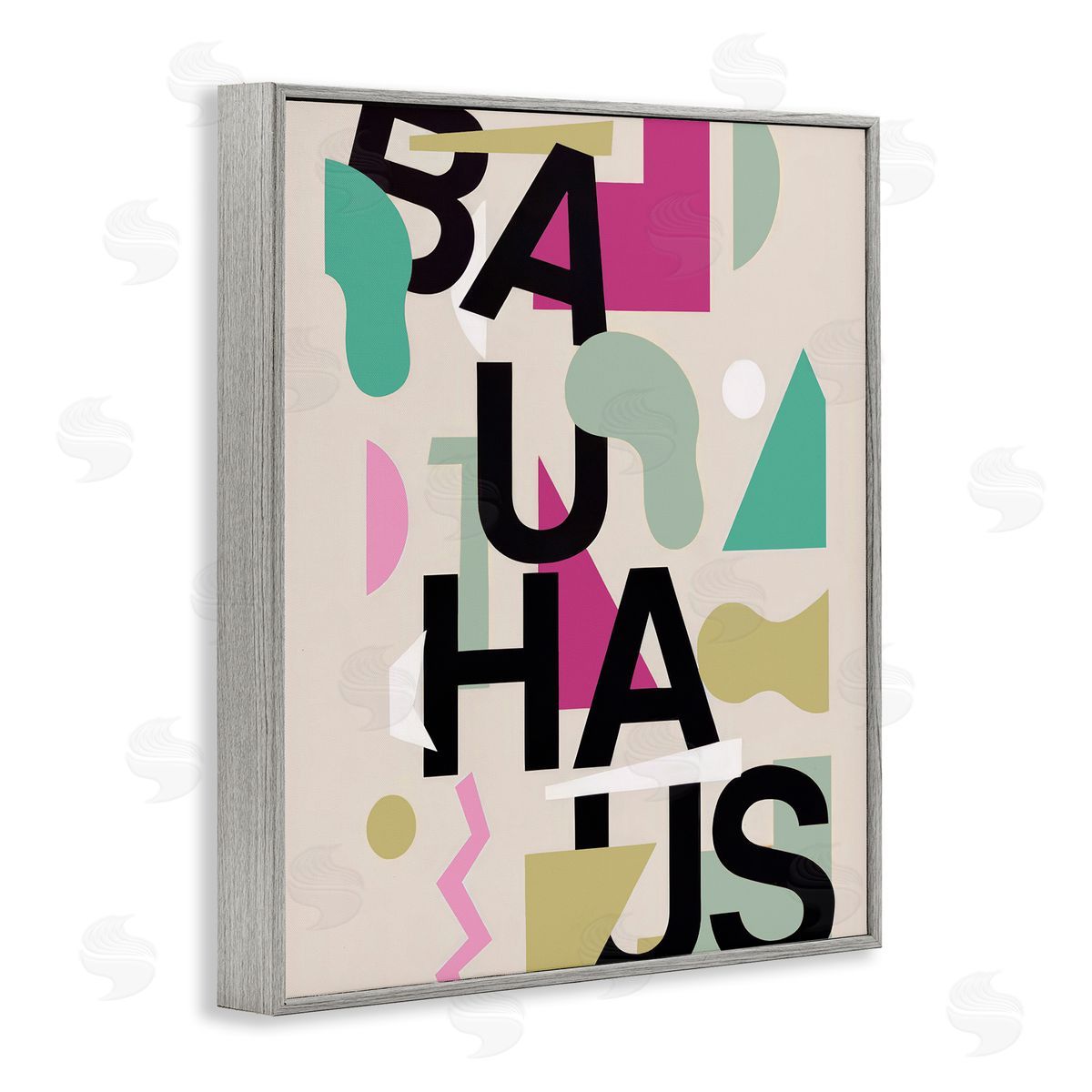Annabelle Hall Midcentury Modern Bauhaus Shapes Canvas Wall Art Print