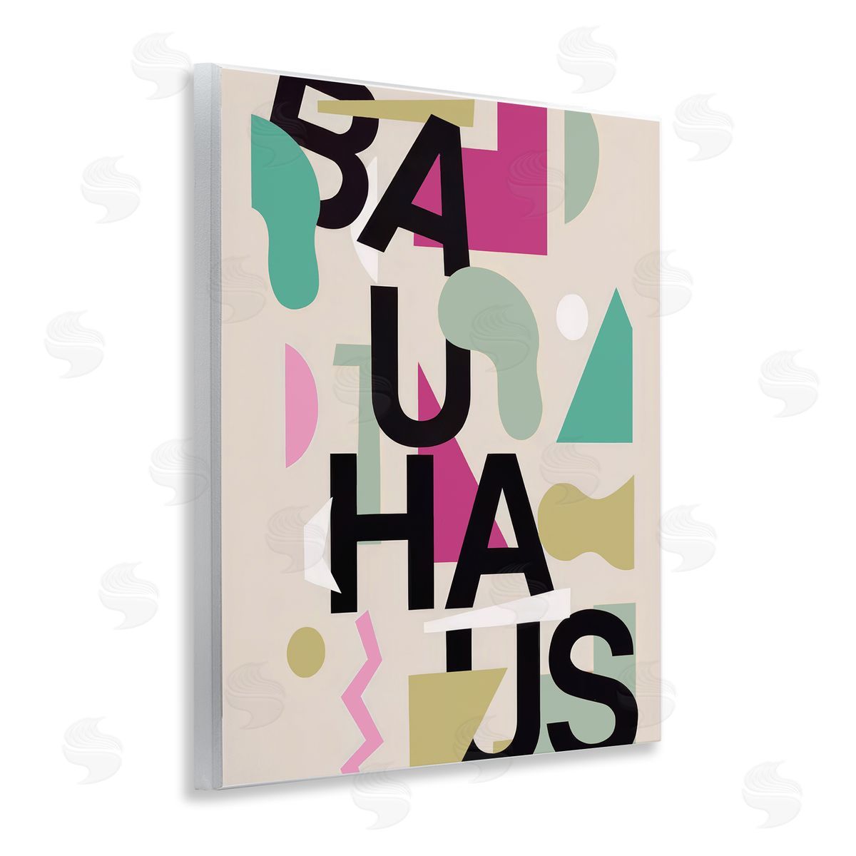 Annabelle Hall Midcentury Modern Bauhaus Shapes Canvas Wall Art Print