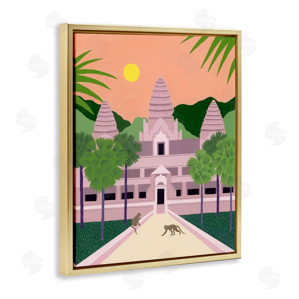 Courtney Haley Angkor Wat Architecture Canvas Wall Art Print