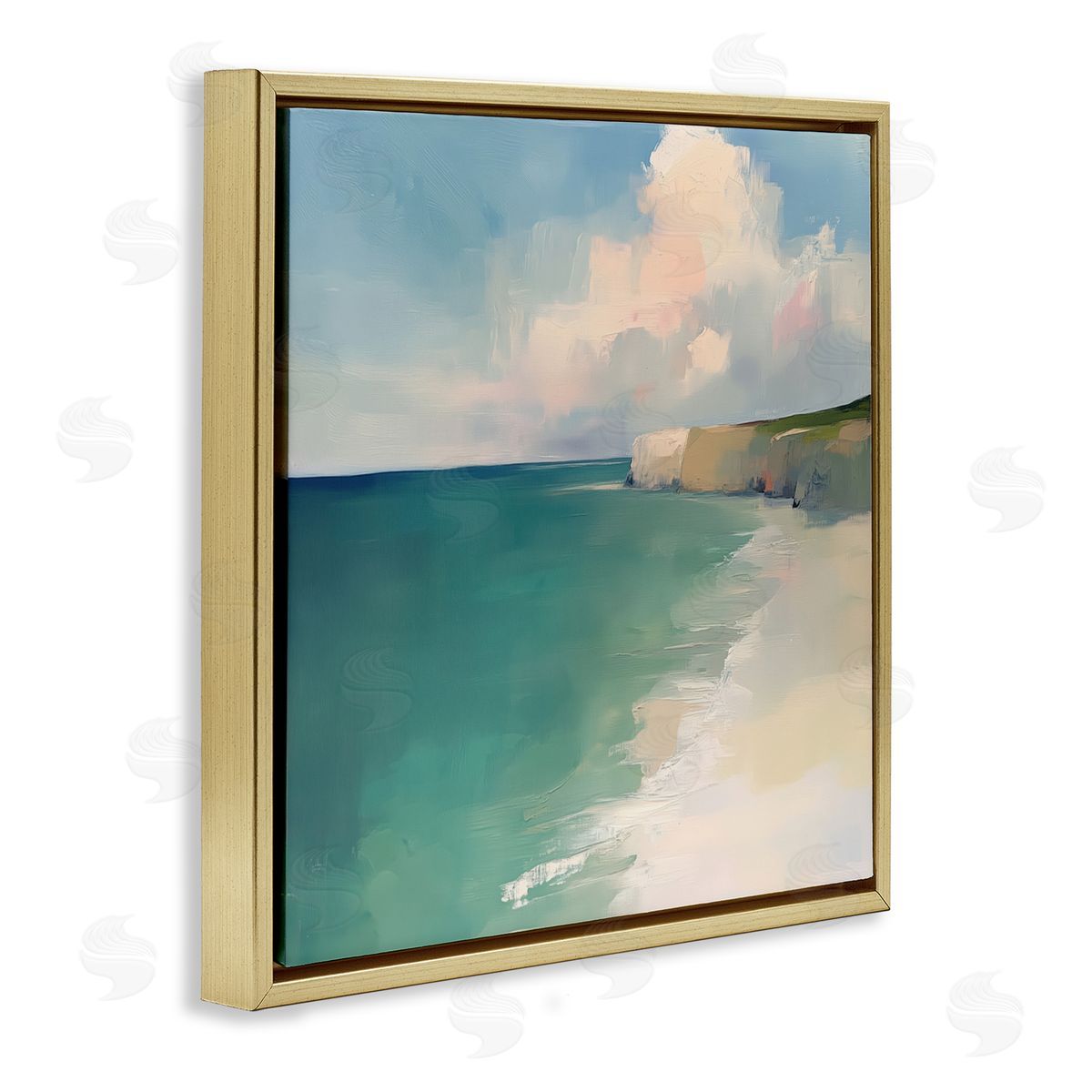 Annabelle Hall Turquoise Horizons Beach Landscape Canvas Wall Art Print