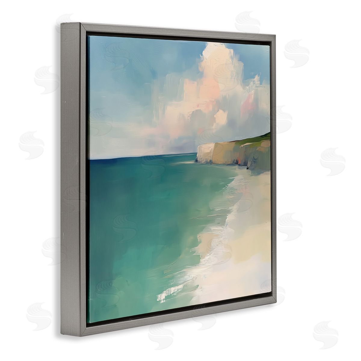 Annabelle Hall Turquoise Horizons Beach Landscape Canvas Wall Art Print