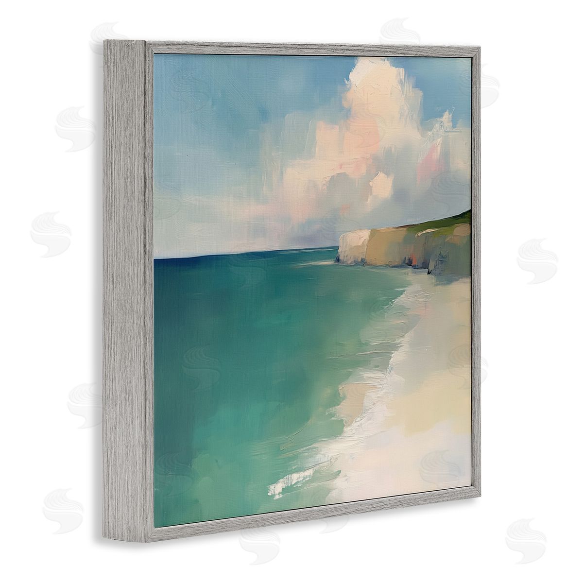 Annabelle Hall Turquoise Horizons Beach Landscape Canvas Wall Art Print