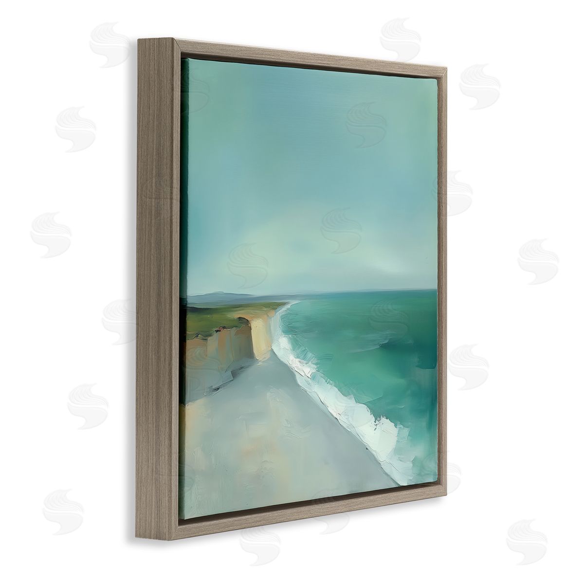 Annabelle Hall Turquoise Horizons Coast Landscape Canvas Wall Art Print