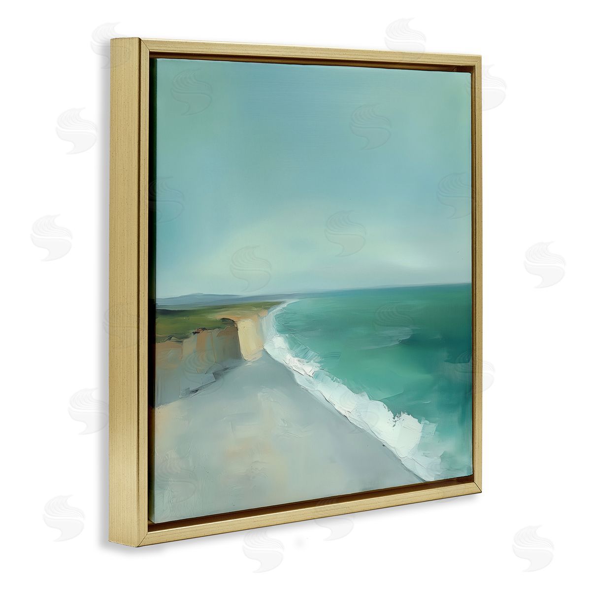 Annabelle Hall Turquoise Horizons Coast Landscape Canvas Wall Art Print