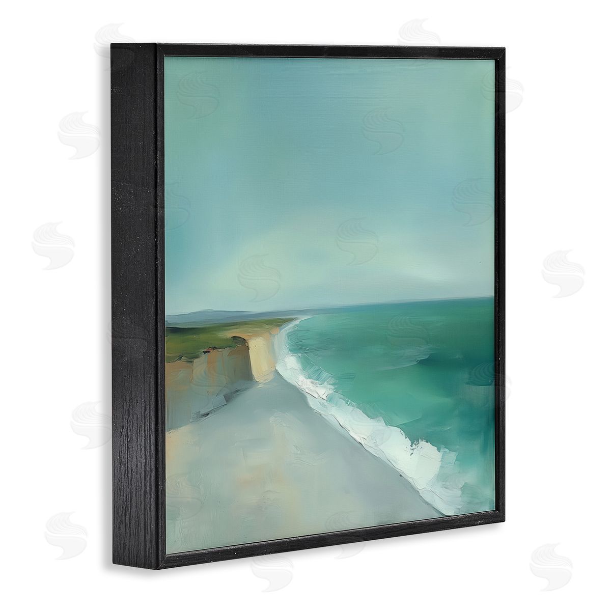 Annabelle Hall Turquoise Horizons Coast Landscape Canvas Wall Art Print