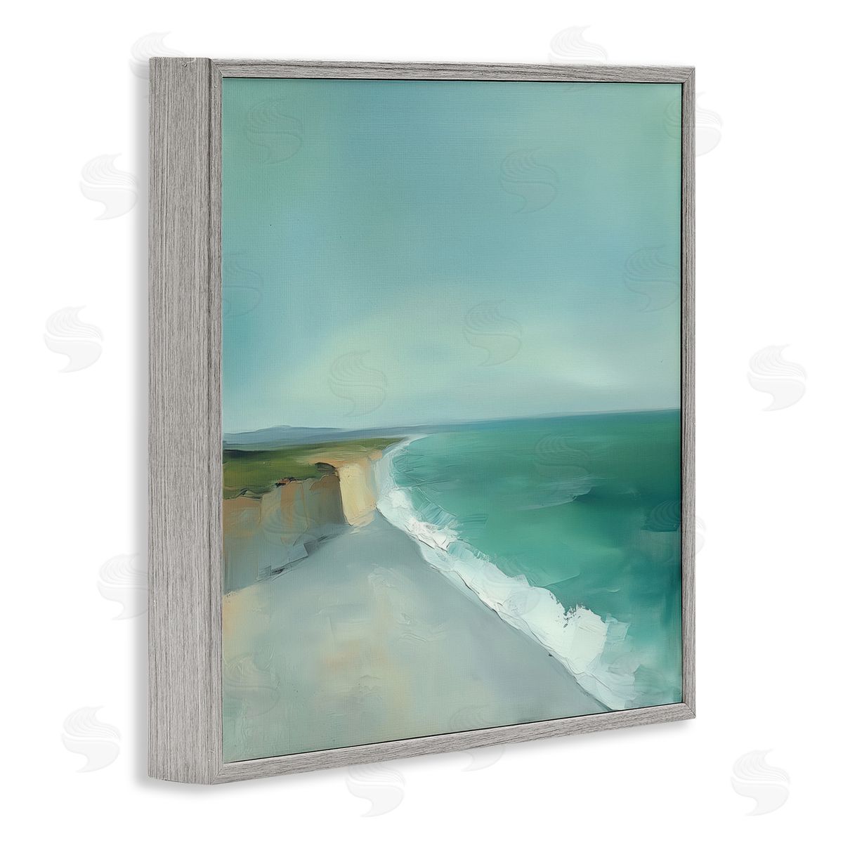 Annabelle Hall Turquoise Horizons Coast Landscape Canvas Wall Art Print