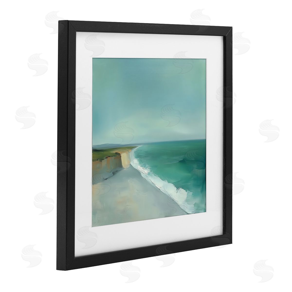 Annabelle Hall Turquoise Horizons Coast Landscape Canvas Wall Art Print