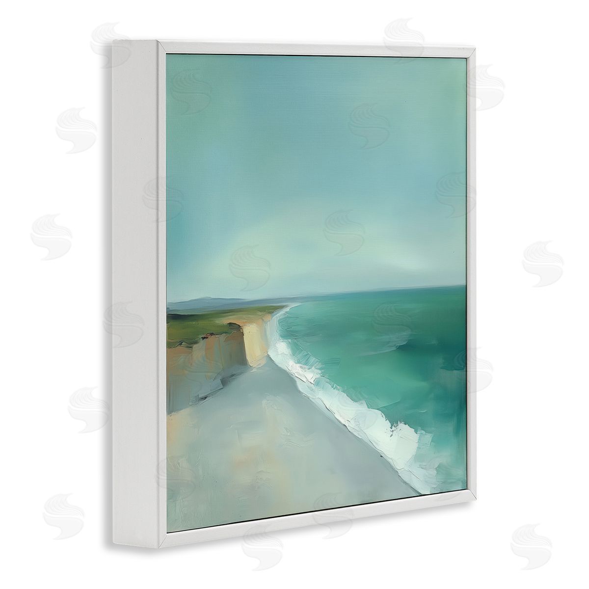 Annabelle Hall Turquoise Horizons Coast Landscape Canvas Wall Art Print