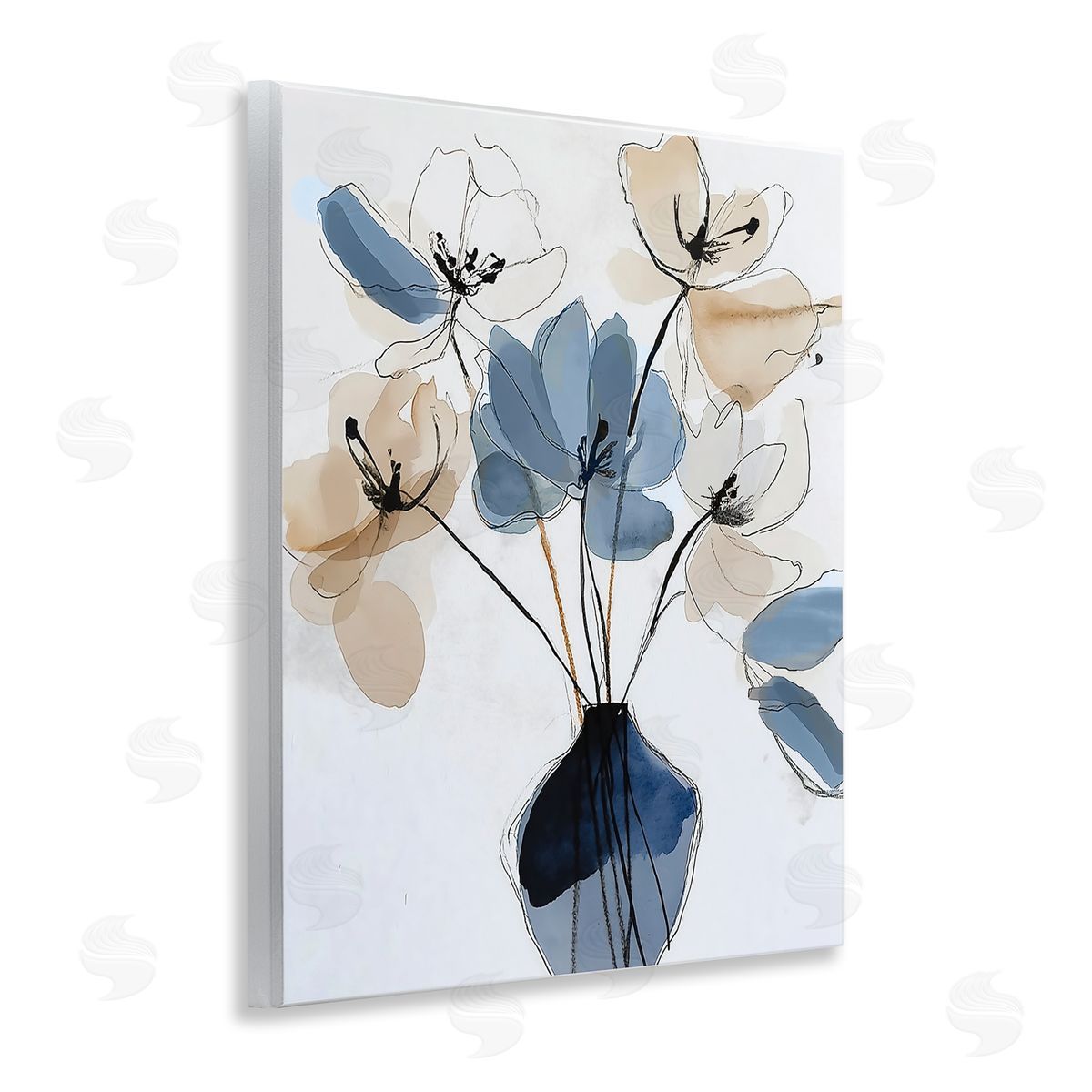 Annabelle Hall Deferred Pleasures Abstract Florals Canvas Wall Art Print