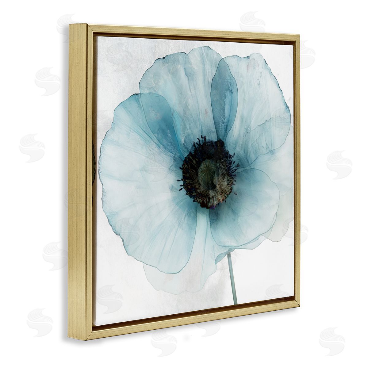 Annabelle Hall Blue Promise Peony Floral Canvas Wall Art Print